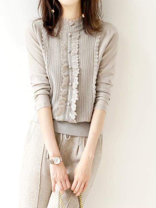 フェミニンレースニット 2色入 - SonderSable