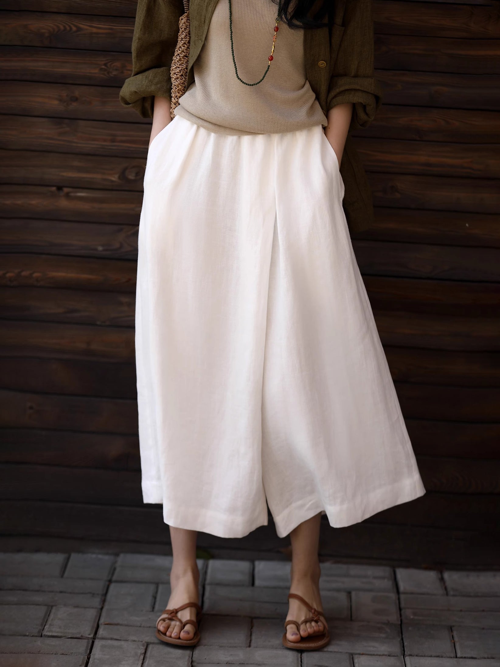 ロングフレアパンツ　2色入