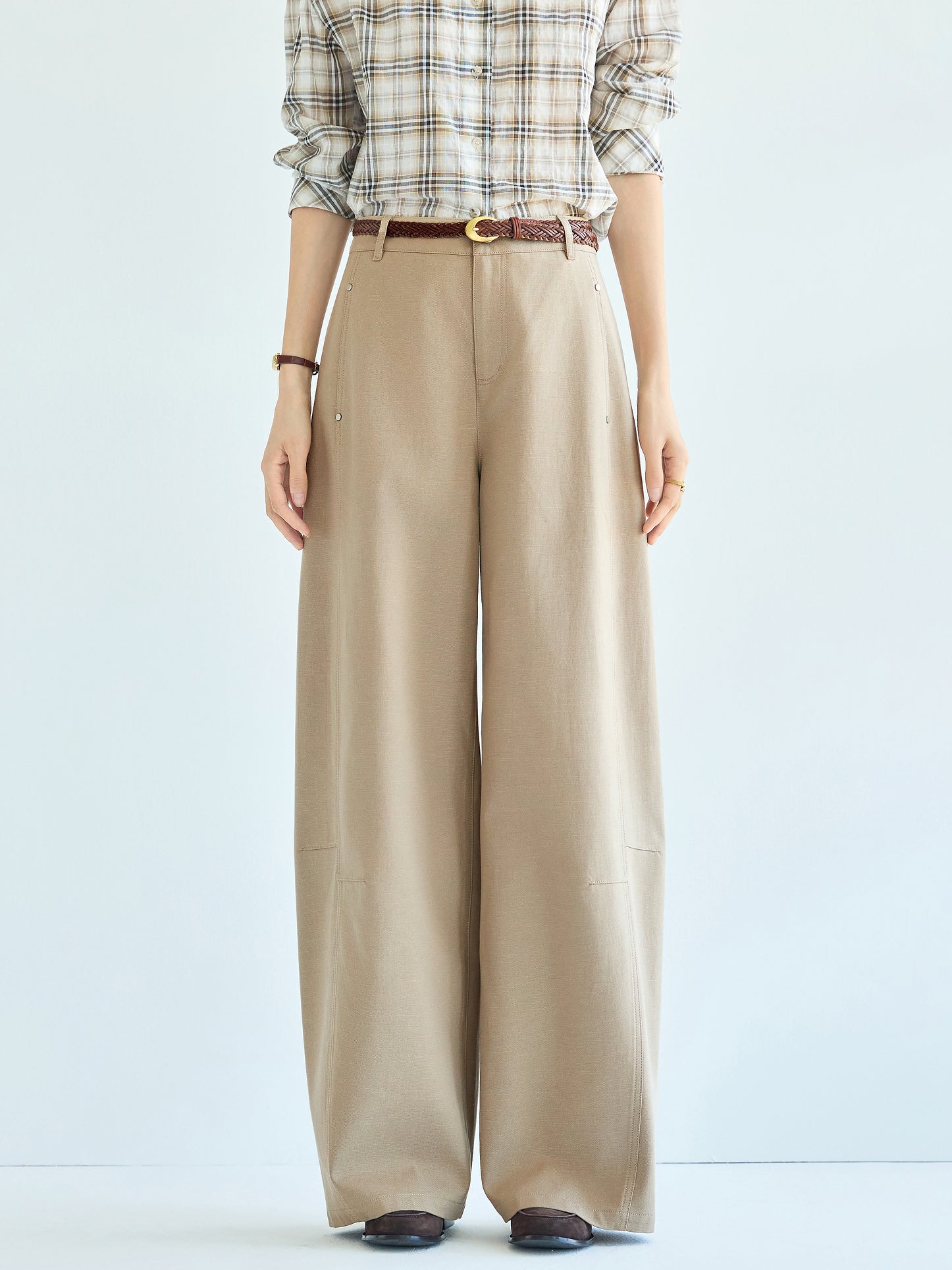 バレルレッグパンツ　2色入