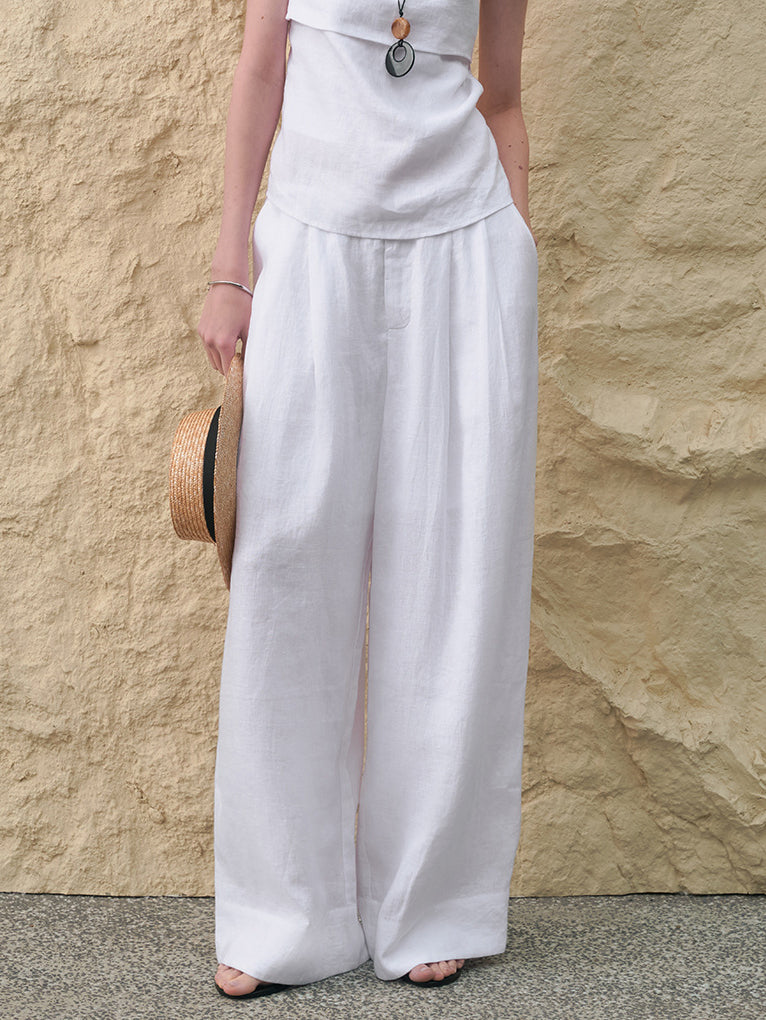 Linen wide pants (3 colors)
