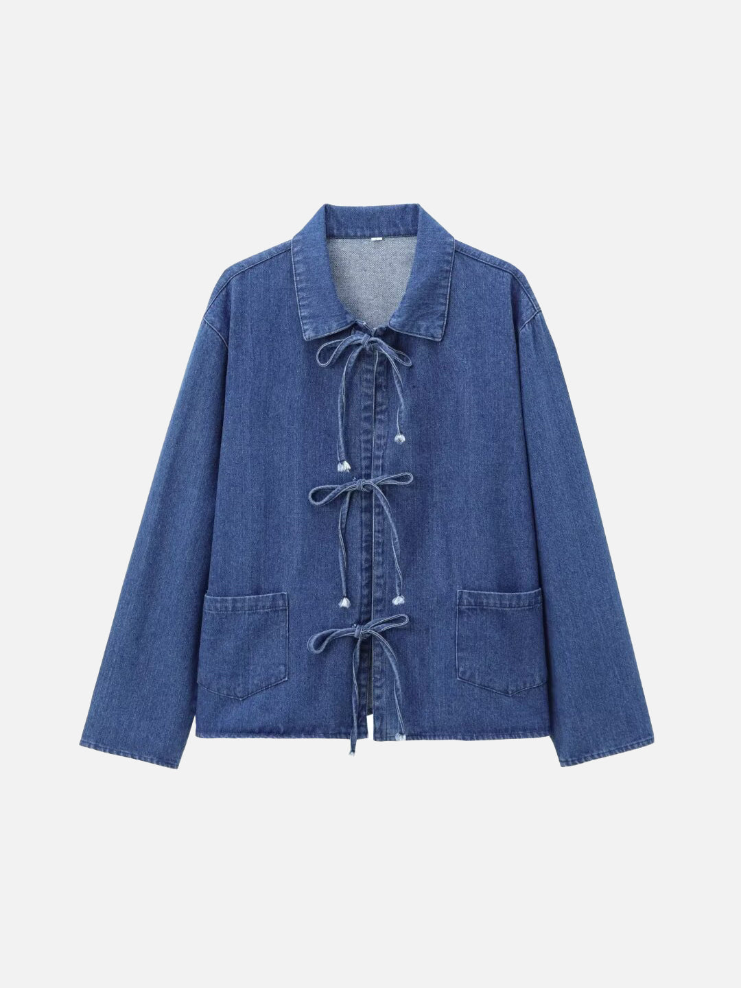 リボンデザインデニムジャケット　4色入
