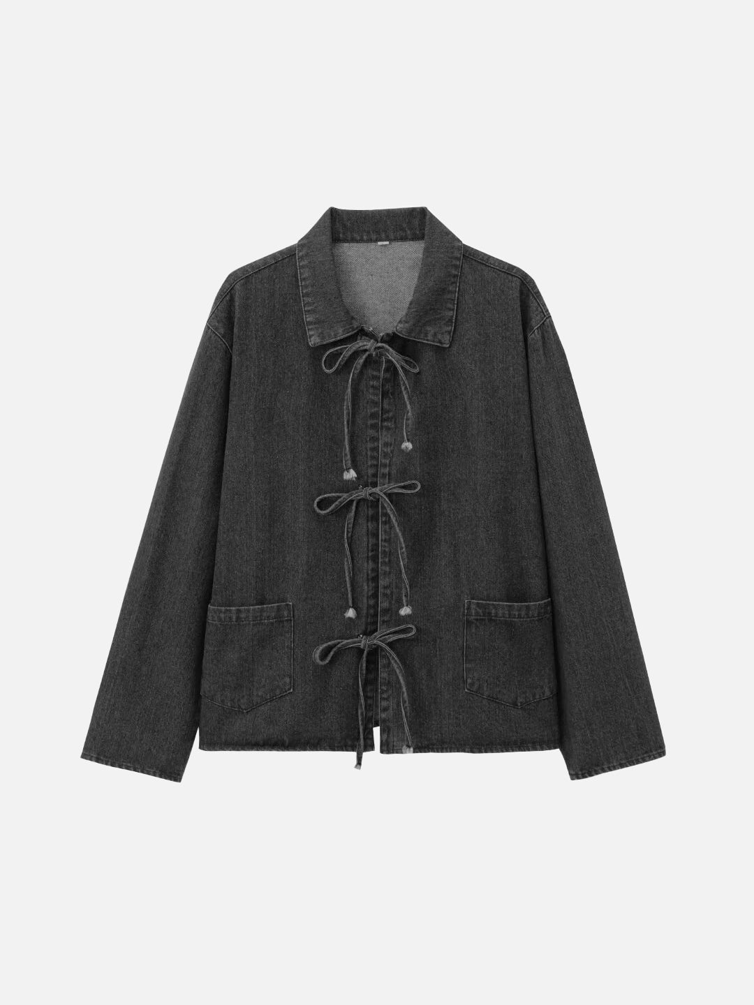 リボンデザインデニムジャケット　4色入