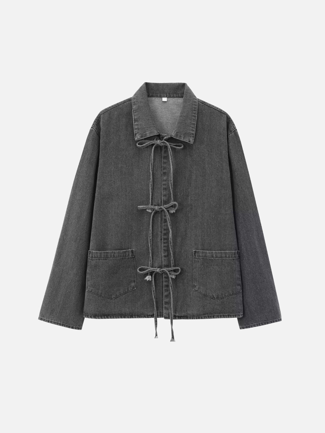 リボンデザインデニムジャケット　4色入