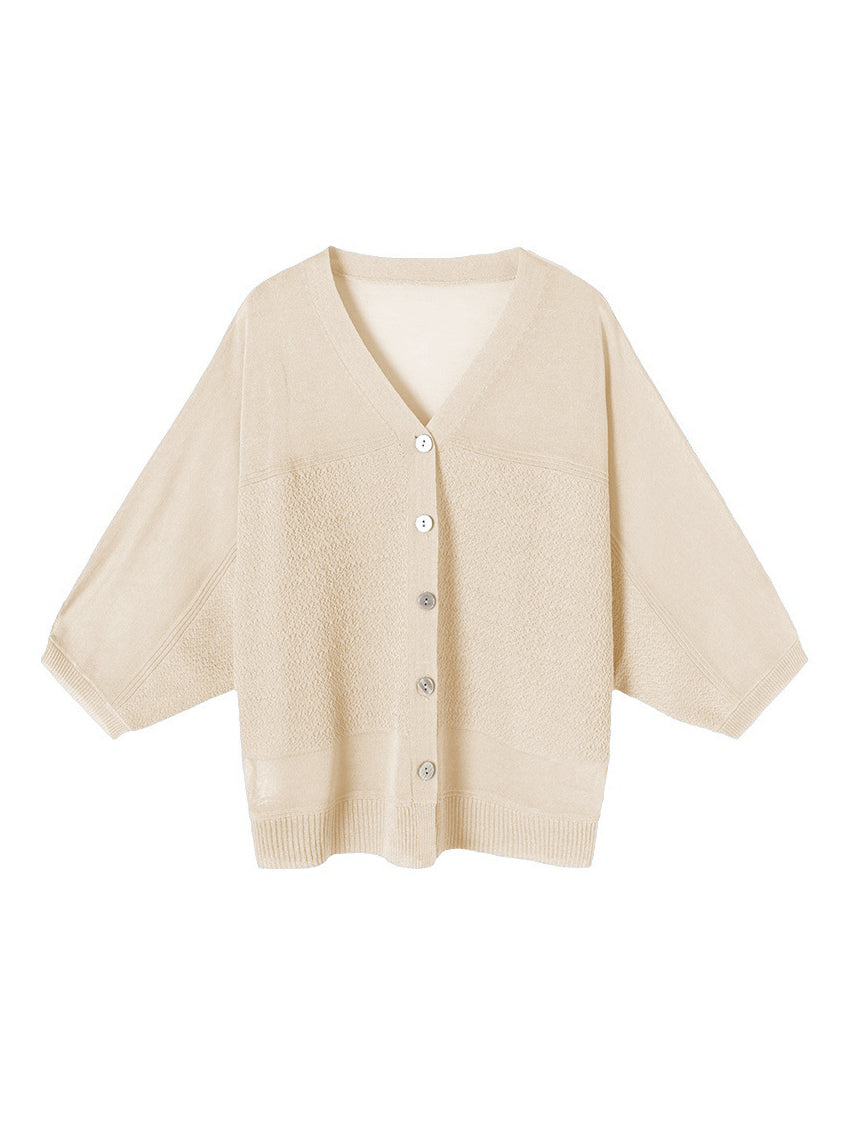 Strong twist dolman summer knit cardigan, 4 colors included